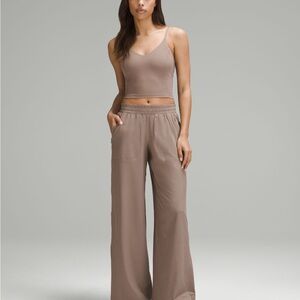Tan Wide Leg Pants for Casual Elegance